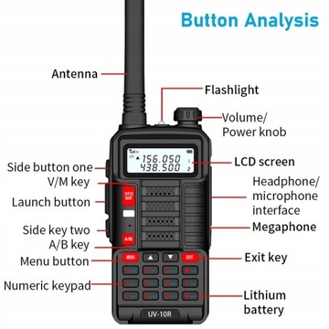 Baofeng UV-10R 10 Вт 8800 мАч Новинка 2022 г.