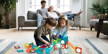 МАГНИТНЫЕ КОНСТРУКЦИОННЫЕ БЛОКИ СВЕТЯЩАЯСЯ ДОРОЖКА 75 el 3D МАГНИТНЫЙ ОБРАЗОВАТЕЛЬНЫЙ