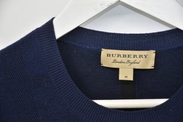 Burberry sweter męski M wełna + jedwab