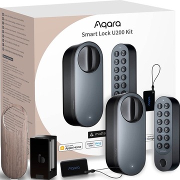 AQARA U200 SMART LOCK INTELIGENTNY ZAMEK DO DRZWI MATTER THREAD BT NFC