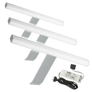 3x Lampa LED meblowa nad szafkę lustro 3W BRITA