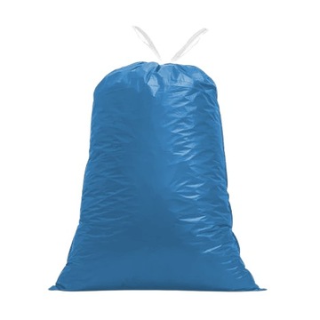 NIEBIESKIE Worki do segregacji śmieci z taśmą PAPIER 120L 20 SZT LDPE MOCNE