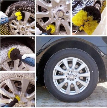 SZCZOTKI SPRZĄTAJĄCE CZYSZCZĄCE WIELOZADANIOWE NA WIERTARKĘ WKRĘTARKĘ PADY