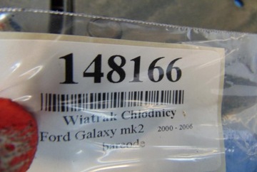 FORD GALAXY MK1 FACELIFT 1.9TDI VENTILÁTOR CHLADIČŮ 7M3121203