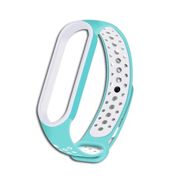 PASEK OPASKA PERFOROWANA DO MI BAND 5/6 | SKY BLUE