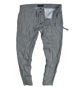 Tommy Hilfiger Chinos Lniane Spodnie Męskie 33/30