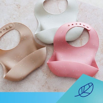 Canpol Babies Silicone Bib с карманом точек