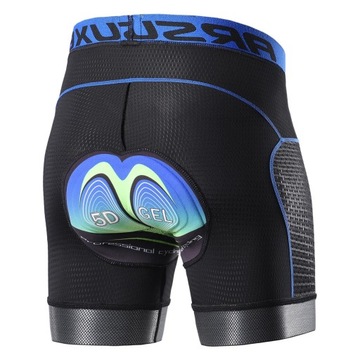 Męskie spodnie na rower Niebieskie XXL
