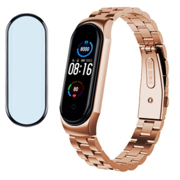 Metalová Čelenka Sklo pro Xiaomi MI Band 6 Barvy