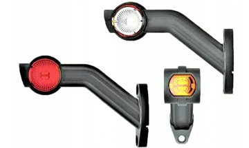 LAMPY OBRYSOWE GABARYTOWA LED KOMPLET 3-FUNKCYJNA