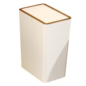 Контейнер для мусора с крышкой Slim Narrow Garbage 15л Белый