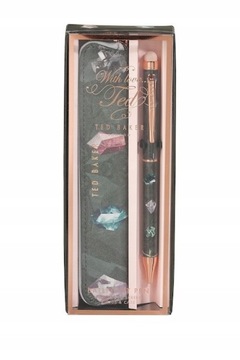 TED BAKER DŁUGOPIS SZARY W DIAMANETY Z ETUI PŻB