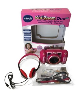 APARAT FOTOGRAFICZNY + SŁUCHAWKI VTECH KIDIZOOM