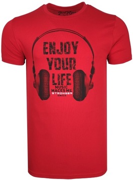 KOSZULKA MĘSKA T-SHIRT SŁUCHAWKI T1156 r. M