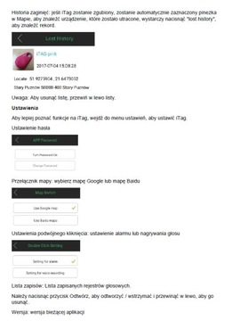 Брелок BLOW iTag Bluetooth-локатор ключей белый
