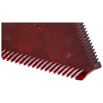 Nożyk nóż ząbkowany kosy 84x76x2,5mm fi 6,5mm Claas 611203.1 5256112031 AGV