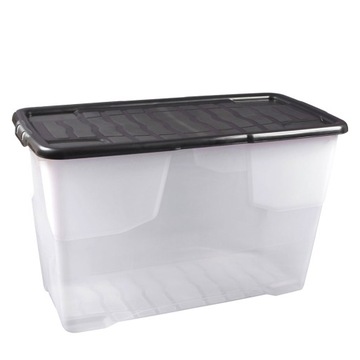 POJEMNIK PUDEŁKO ORGANIZER PLASTIKOWY POKRYWA 100L