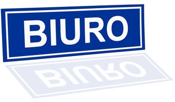 TABLICZKA NA DRZWI ŚCIANĘ BIURO GABINET | ZNAK TABLICA | 32x10.5CM | PCV