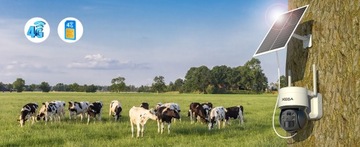 НАРУЖНАЯ СОЛНЕЧНАЯ КАМЕРА 2K ДЛЯ SIM-КАРТЫ 4G LTE