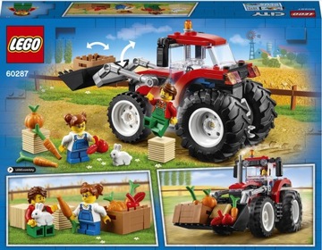 LEGO CITY Traktor 60287 ZESTAW KLOCKÓW KRÓLIK WARZYWA SIANO