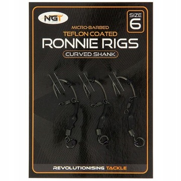 Przypony Ronnie Rig 3szt rozmiar 6 NGT