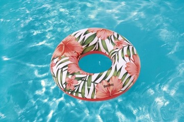 БОЛЬШОЕ КОЛЕСО ДЛЯ ПЛЯЖНОГО ПЛАВАНИЯ 119см Bestway 36237 РОЗОВЫЙ