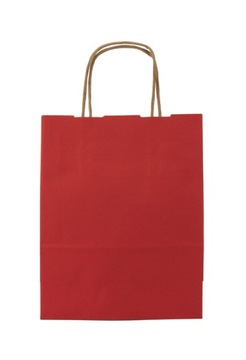 Torba torebka papierowa Czerwona 180x80x225 10szt