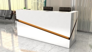 Рецепционная стойка R22 CORIAN 200x70см, с подсветкой