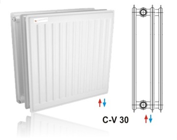 Grzejnik płytowy panelowy V30 600x500 HIGIENICZNY