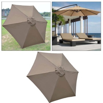 Pokrowiec na parasol ogrodowy 3 m 8 żeberek Khaki