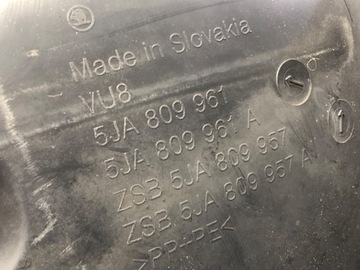 PODBĚH LEVÝ PŘEDNÍ SKODA RAPID 5JA809961 HATCHBACK