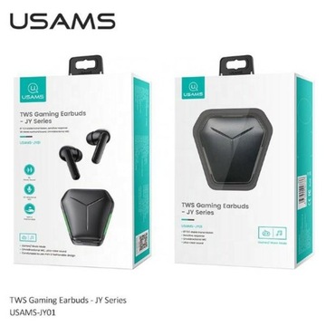 Наушники Usams Jy Series Bluetooth 5.0 + чехол для зарядки, черный