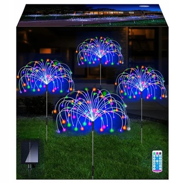 4X СОЛНЕЧНАЯ ЛАМПА ДЛЯ УКРАШЕНИЯ САДА ОДУВШИНКИ 120 LED
