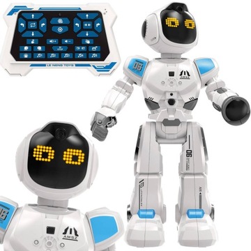 Duży ROBOT ZDALNIE STEROWANY CHODZĄCY programowany DOTYKOWY USB