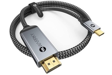 KABEL USB C DO HDMI WARRKY 4K 1.8M HDCP 2.2 OPLOT