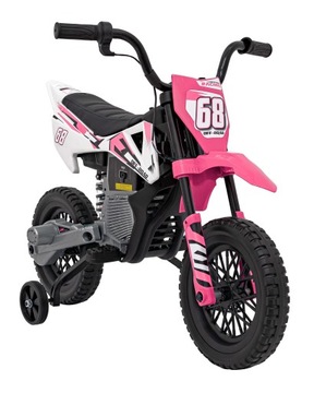 motorek dla dzieci PANTONE 361C na akumulator MOTOR CROSS PRAWO JAZDY