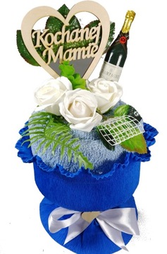 Подарок МАМЕ - букет махровых мыльных роз ко Дню МАТЕРИ.