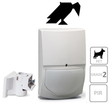 SWAN QUAD CZUJKA CZUJNIK RUCHU DETEKTOR PODCZERWIENI PIR PET CROW + UCHWYT