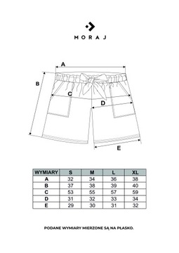 MORAJ Szorty Spodenki Damskie w groszki M