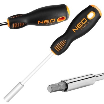 ДЕРЖАТЕЛЬ БИТ NEO, РУЧКА ОТВЕРТКА РУЧКА TPR 1/4 06-074
