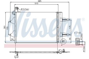 Chłodnica klimatyzacji osuszacz NISSENS 6Q0820411B