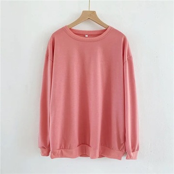 Sweatshirts Womens Spring New Simple Solid All-mat