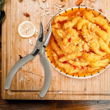 Щипцы для курицы без костей Щипцы для курицы без костей из нержавеющей стали, серые