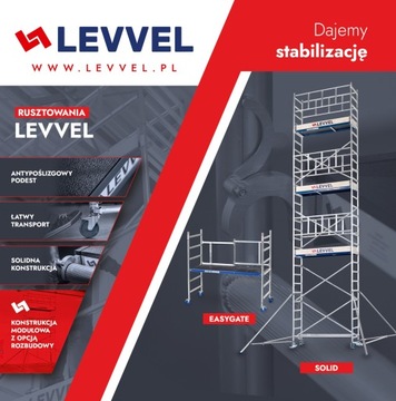 LEVVEL EASYGATE 9-метровые алюминиевые передвижные леса