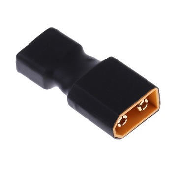 Male XT60 to Female Deans ( ) Adapter / Converter COMPACT / NO WIRE