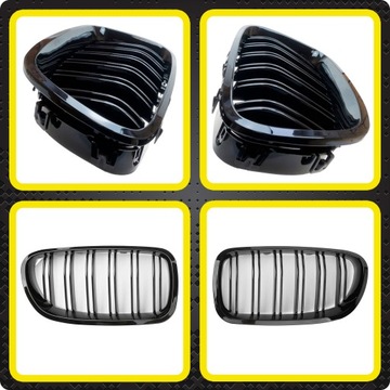 Решетка для почек, ГЛЯНЦЕВЫЙ ЧЕРНЫЙ, для BMW F10 F11 M5 MPower Sedan Kombi