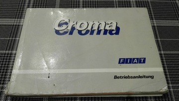 FIAT CROMA Instrukcja Obslugi Ksiazka 1989