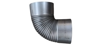 Kolanko KOLANO KOMINOWE dymne piecowe PIECA 110MM gr.0,5mm