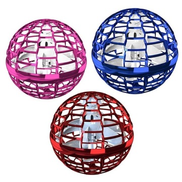 ЛЕТАЮЩИЙ ШАР DRONE BALL НЛО ИГРУШКА USB LED цвет