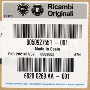 FIAT OE 50927551 VRSTVA  POUZDRO ZRCÁTKO